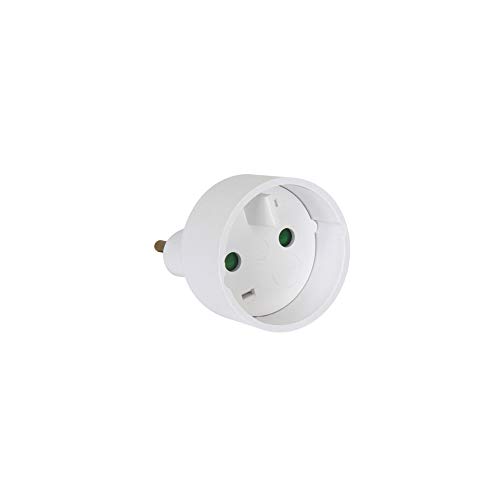 Debflex 701070 - Adattatore 2P 10/16A-Eur, Colore: Bianco
