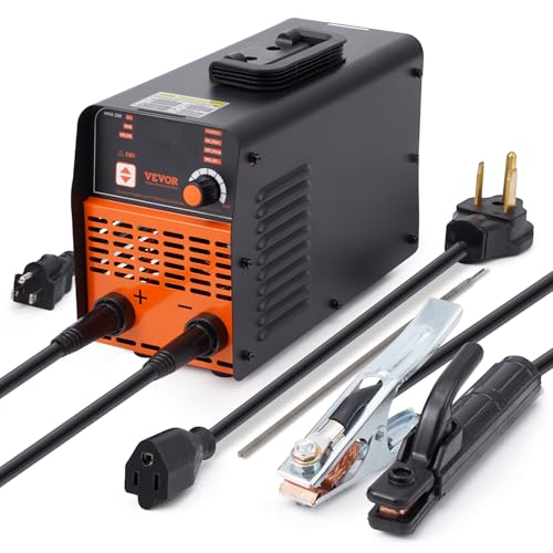 Vevor Saldatrice Ad Elettrodo 220V, Saldatrice Tig Arc/Lift 160A Con Ampio Display A Led, Saldatrice Ad Elettrodo Portatile 2 In 1 Con Hot Start Arc F
