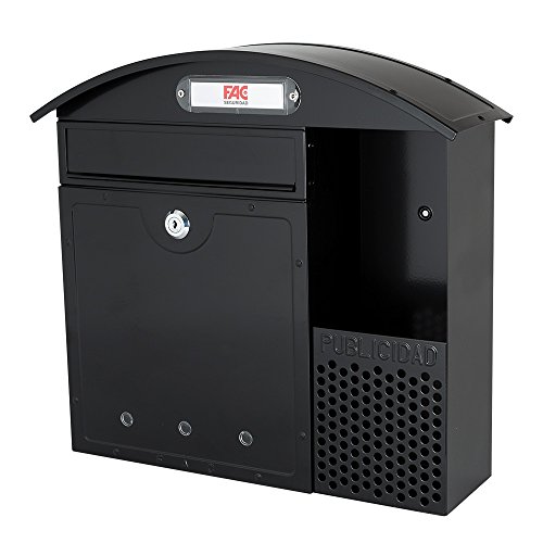 Fac Atlántico - Cassetta Postale Combi, Colore Nero