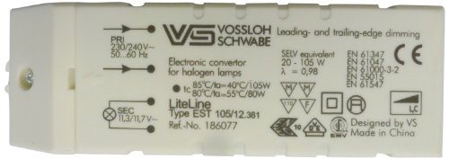 Electraline 70721 Trasformatore Elettronico, 150W, 240-12V