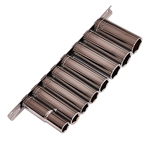 Am-Tech - Set Di 9 Bussole Lunghe, 1/2''