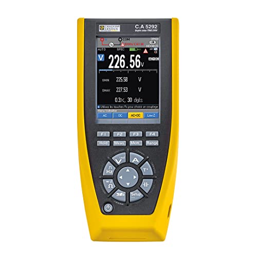 Multimetro Chauvin Arnoux C.A 5292 P01196802 Digital Data Recorder Display Grafico Cat Iii 1000 V, Cat Iv 6
