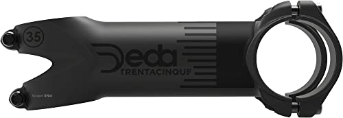 Deda Elementi 35 Trentacinque Attacco/Stem 140 Mm, Pob Finish, Alloy 2014, 82°, Titanium Black, Unisex Adulto, Nero, 140Mm