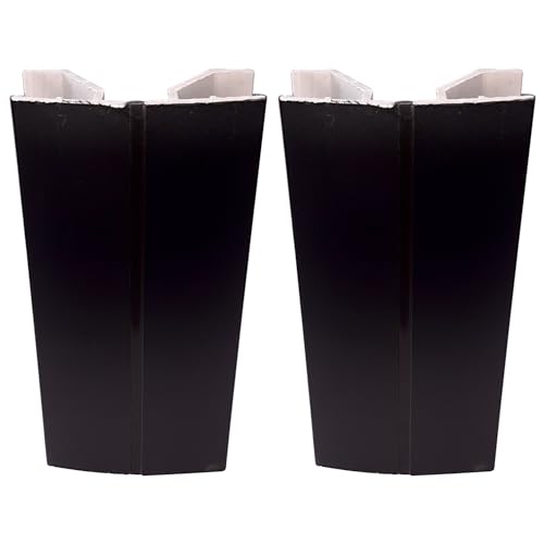 Cyclingcolors 2X Connettore Zoccolino Battiscopa Bordo Mobili Cucina Zoccolo Giunzione Multiangolo Angolare, 120Mm Nero Multiangolo