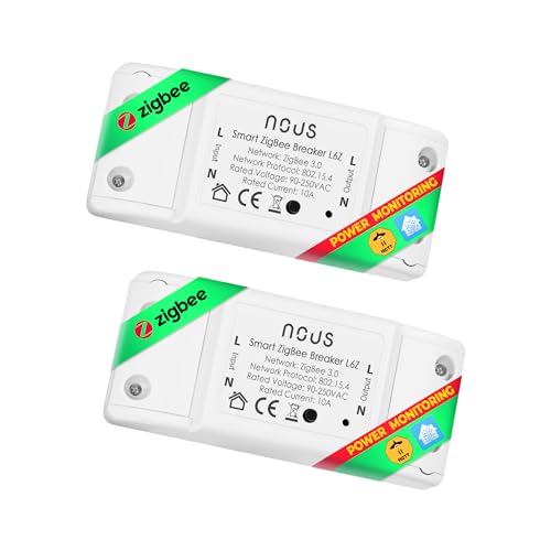 Nous Interruttore Zigbee L6Z - Alexa Interruttore Domestico Intelligente Tuya Con Timer Interruttore Wireless A Led Fai Da Te Relè Luce 230V Assistent
