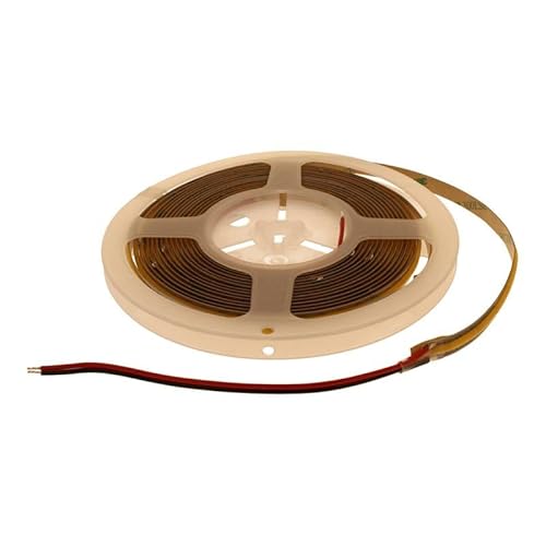 Striscia Led Cob 24V, Tagliabile Ovunque, 10W/M, Cri>90, 5 Metri, 8Mm Larghezza, Dimmerabile Pwm, Bianco Neutro 4000K