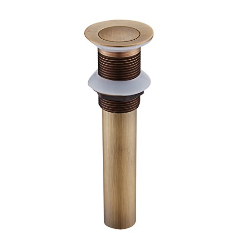 Casewind Pop-Up Retrò Tappo Bonde Di Lavabo Scarico Clic-Clac Con Trop-Plein In Ottone Bronzo Universale Valvola Draineur Di Evier Vasque Sifone Con F