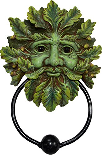 Nemesis Now Green Man Door Knocker 20Cm, Polyresin Battente Per Porta, 20 Cm, Colore: Verde, Poliresina