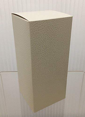 Subito Disponibile 20 Pezzi Pelle Bianca Scatola Pieghevole 8X8X25 Cm