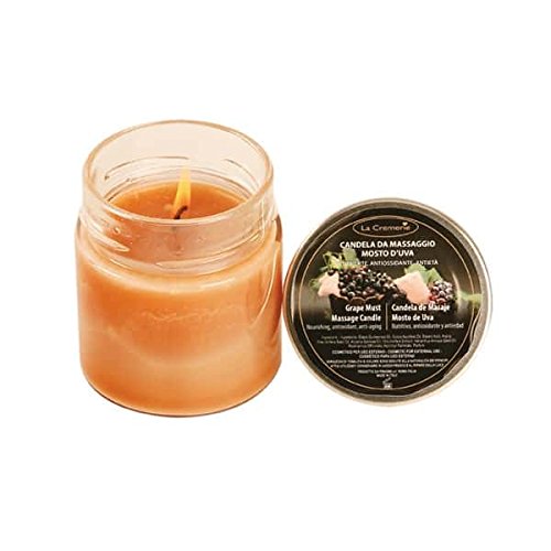 Candele Da Massaggio - Mosto D'Uva - Antiossidante, Antietà - La Cremerie - 200Ml