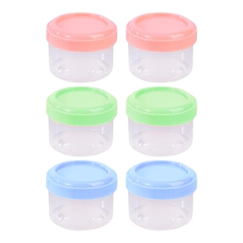 6 Piccoli Contenitori Per Ingredienti Da 35 Ml, Mini Bicchieri Per Salsa, Ketchup, Lattuga, Contenitori Per Insalata, Contenitori Con Coperchio, Barat