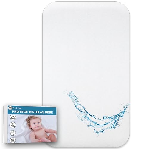 Lovely Hippo Coprimaterasso Cododo 100% Impermeabile – Oeko-Tex – Coprimaterasso Assorbente E Traspirante Per Neonati, Senza Trattamento E Impermeabil