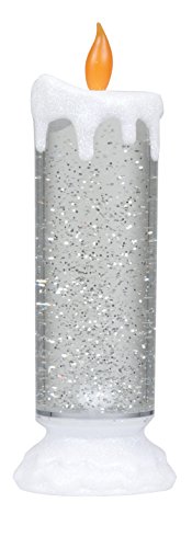 Grundig Di Natale A Lume Di Candela Con 2 Led, Plastica, Cambiamento Di Colore Blu, Verde, Viola, 8.5 X 8.5 X 25 Cm