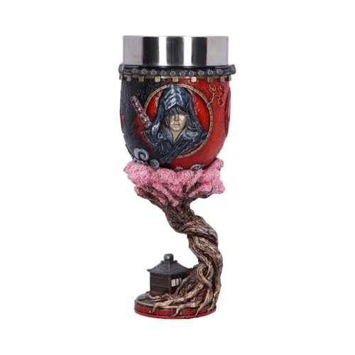 Nemesis Now Assassin'S Creed Shadows - Calice In Resina, 19,5 Cm, Colore: Rosso, Realizzato In Resina Di Alta Qualità, Sapientemente Dipinto A Mano
