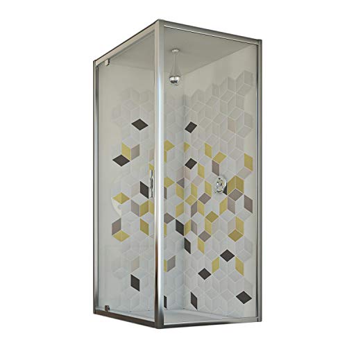 Idralite Box Doccia 90X90 Ap. 90 Cm H198 Trasparente Mod. Cristal Duo 1 Anta