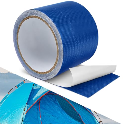 Caredgo Nastro Adesivo Per Riparazione Di Tende, Nastro Di Tela, Nastro Adesivo Per Tela, Tessuto Blutessuto Impermeabile, Nastro Adesivo Di Grado Pro