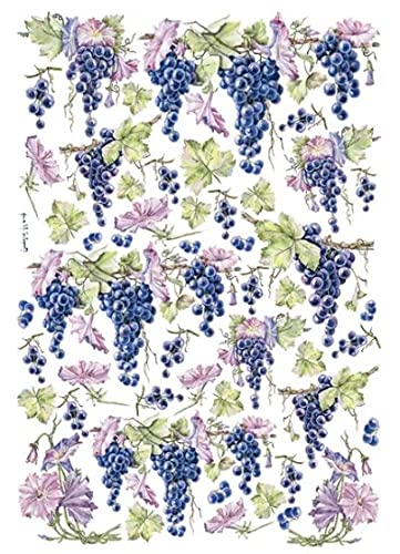 Carta Per Decoupage Double Uva Cm.50X70