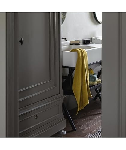 Fazzini Square Coppia Ospite E Asciugamano - Colore: Squcopp - Jacquard Verde/Senape