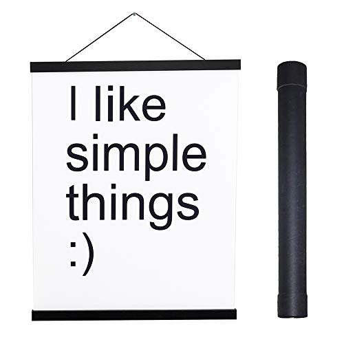 Sanauto Barra Magnetica Per Poster, Poster In Legno, 50 X 70 Cm, 50 X 100 Cm, 50 X 75 (50 Cm, Nero)