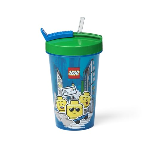 Room Copenhagen Lego Tumbler With Straw - Iconic Boy
