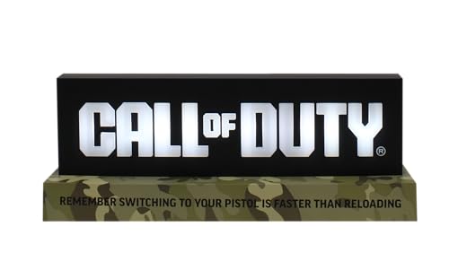 Neamedia The Character Company Call Of Duty Logo Light, Licenza Ufficiale, Lampada A Led Per Il Soggiorno O L'Ufficio, Compatibile Con Cellulari, Xbox