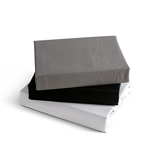 Kono Bedding Bs-3 120 Gy - Lenzuolo Con Angoli Elasticizzati In Microfibra Spazzolata, Tasca Profonda 30 Cm (Grigio, 120 X 200 Cm)