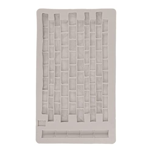 Leopacat Tappetino Per Fondente, Texture Muro Stampo Silicone Stampi Fondente Goffratura Dolci Stile Mattoni Fai Da Te Modello Caramelle Utilizzato Pe