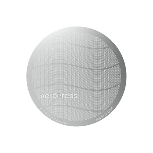 Aeropress Filtro Riutilizzabile In Acciaio Inox – Filtro Metallo Per Macchine Caffè Aeropress Original & Aeropress Go – 1 Pacco, 1 Filtro