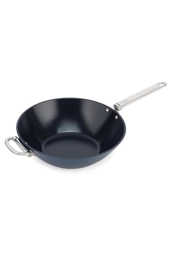 Joseph Joseph Space 32 Cm (12,5") Wok Antiaderente Con Manico Pieghevole, Compatibile Con L'Induzione