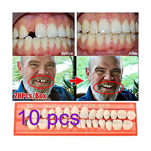 Kuashidai 28 Pz/Set Di Denti In Resina Modello Durevole Protesi Universale Resi Denti Finti, Protesi Completa