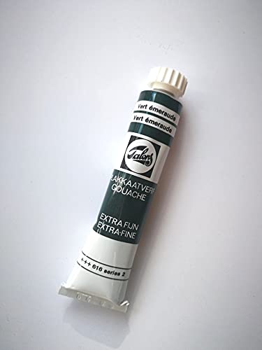 Talens 616 Verde Smeraldo Gouache Tempera Extra Fine Tubo 20 Ml