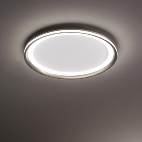 Perenz Plafoniera Contemporanea Edge Alluminio Grigio Led Integrato 38W
