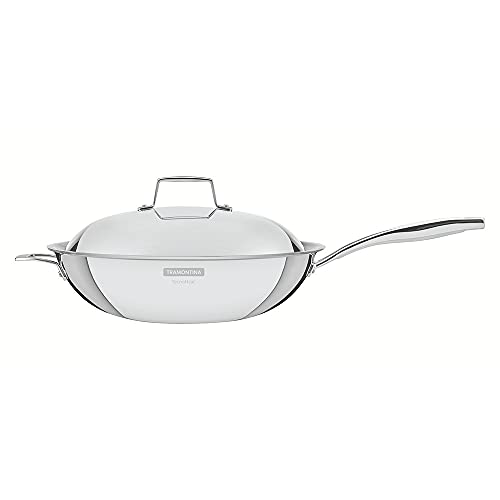 Tramontina Grano Wok, Inossidabile, Acciaio Inox