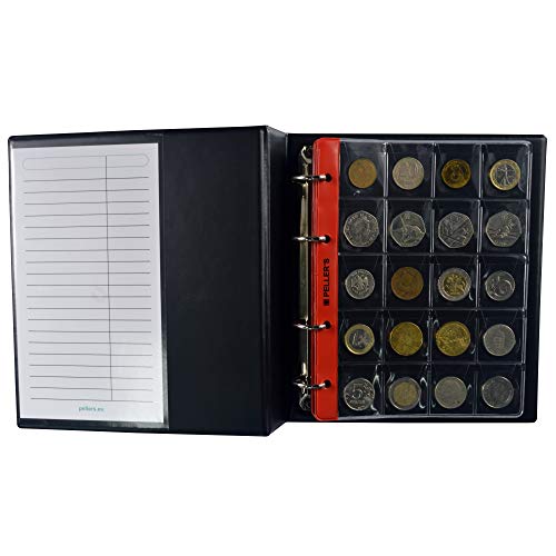 Peller'S Album Per La Collezione, 200 Monete Medie Fino A 31Mm, 10 Fogli E Divisori. Per € 2, €1 Euro.