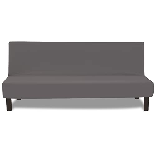 Figooo Copridivano Senza Braccioli 3 Posti Elasticizzato Copridivano Letto Pieghevole Universale Lavabile Spandex Fodera Per Futon A Tinta Unita Coper
