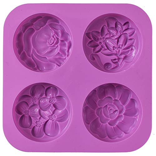 Cozihom Stampi Per Sapone In Silicone Fiore Stampo Per Sapone Fatto In Casa Muffin Budino Gelatina Brownie Stampi Per Cheesecake Antiaderente E Senza