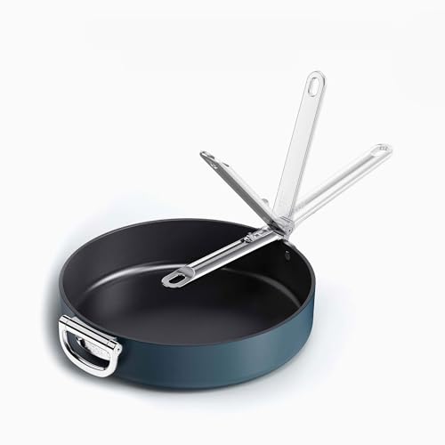 Joseph Joseph Space Padella Antiaderente Da 30 Cm (12") Con Manico Pieghevole, Compatibile Con L'Induzione