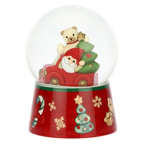 Thun, Boule De Neige Gnomo Oliver E Teddy In Vetro E Ceramica Di Alta Qualità, Versione Grande, Collezione Natale, Arredamento Da Collezione, Idea Reg