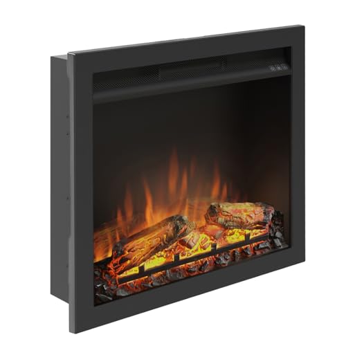 Camino Elettrico Con Kit Di Installazione Tagu Powerflame, Riscaldamento Da 1500 W, Programmabile A 7 Giorni, Termostato Digitale, Telecomando