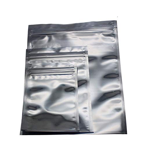 Mzming [60 Pezzi Richiudibile Anti-Static Sacchetti Ermetici - Formato Misto - (8X13Cm 10X16Cm 15X20Cm) Buste Antistatiche Per L'Imballaggio Di Materi