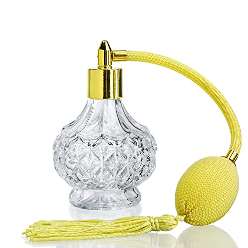 H&D Bottiglietta Di Profumo Vuota In Vetro Lavorato Con Nebulizzatore Bottle-6