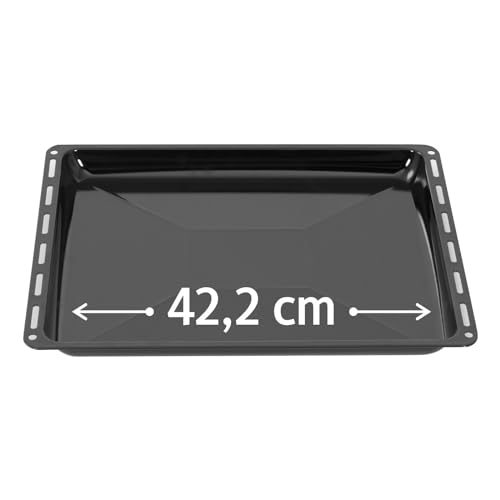 Icqn Teglia Da Forno 422 X 370 X 30 Mm, Smaltata Per Forno E Fornelli, Adatta Per Electrolux, Aeg, Ikea, Zanussi, Juno, Zoppas Antigraffio E Antiruggi