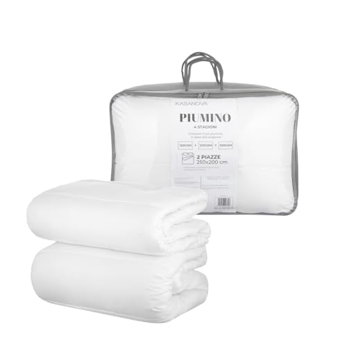 Kasanova Piumino Matrimoniale 4 Stagioni Bianco