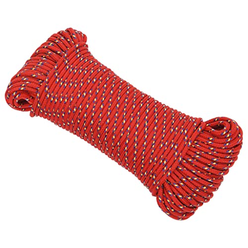 Corda Nautica Rossa 5 Mm 50 M In Polipropilene