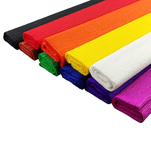 Netuno 10 Rotoli Di Carta Crespa Colorata 200 X 50 Cm Carta Crespa Colori Assortiti Set Carta Crespa Per Decorare Festa Casa Matrimonio Compleanno Reg