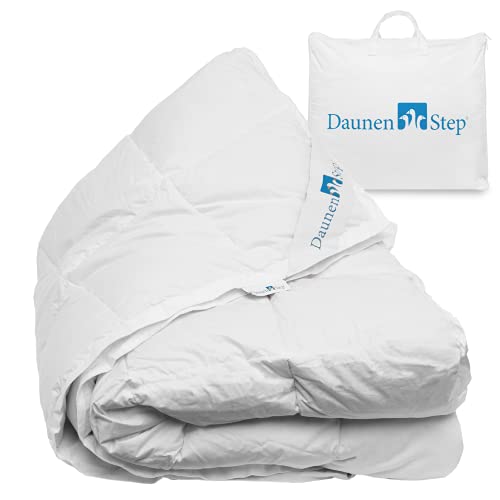 Daunen Step Piumino In Piuma Qualità D600 | 250X220 Cm - Matrimoniale Lungo Italia (Calore Trio 4 Seasons)