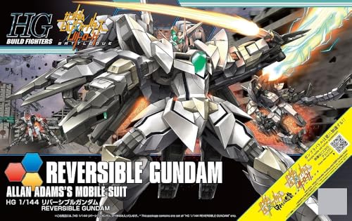 Bandai High Grade Hgbf 1/144 Mobile Suit Gundamm Build Fighters Battlogue Cb-9696G/C/T Reversible Gundam Allan Adam'S Mobile Suit