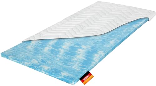 Topper Coprimaterasso In Schiuma Di Gel Per Materassi E Letti A Molle – Alto Rg50 – Rivestimento Lavabile Fino A 60°C – Made In Germany, Schiuma Gel,