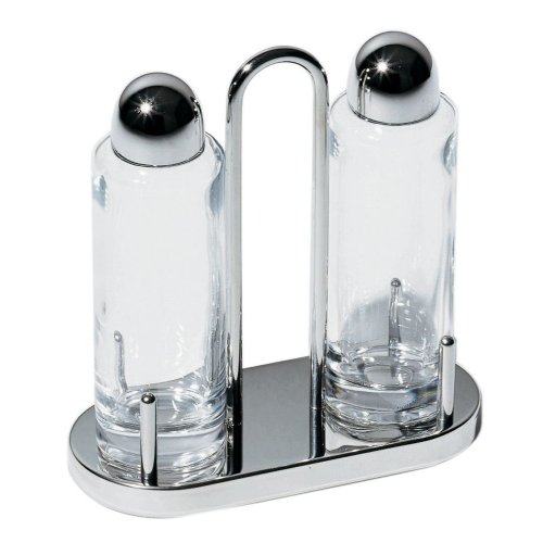 Alessi - 5074 - Servizio Per Olio E Aceto In Acciaio Lucido E Cristallo.