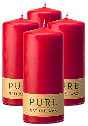 Hyoola Candele A Colonna Naturali - Candele Da Esterno E Interno - Realizzate Con Cera Naturale Al 100% - Candele Naturali Senza Paraffina - Candele G